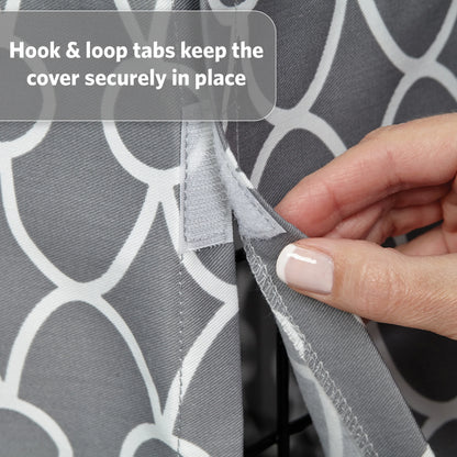 Midwest Homes for Pets 36" Dog Crate Cover in Gray Geometric Pattern