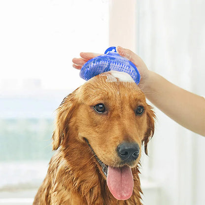Professional Rubber Grooming Brush for Dogs and Cats - Bathing and Massage Glove for Effective Fur Removal