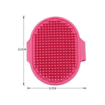 Professional Rubber Grooming Brush for Dogs and Cats - Bathing and Massage Glove for Effective Fur Removal