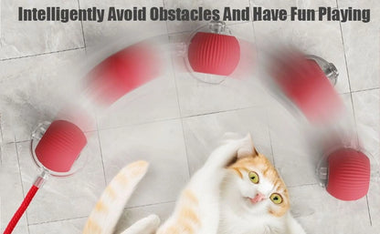 Upgraded Interactive Cat Toy Ball - Smart Self-Rolling Automatic Pet Ball for Indoor Cats and Kittens