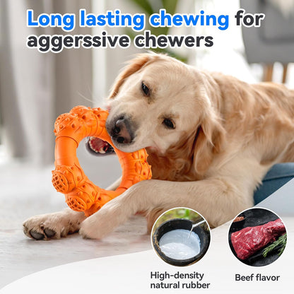 Durable Chew Ring Toys for Aggressive Dogs, Ideal for Super Chewers