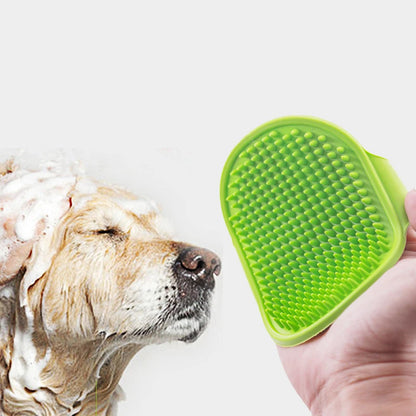 Professional Rubber Grooming Brush for Dogs and Cats - Bathing and Massage Glove for Effective Fur Removal