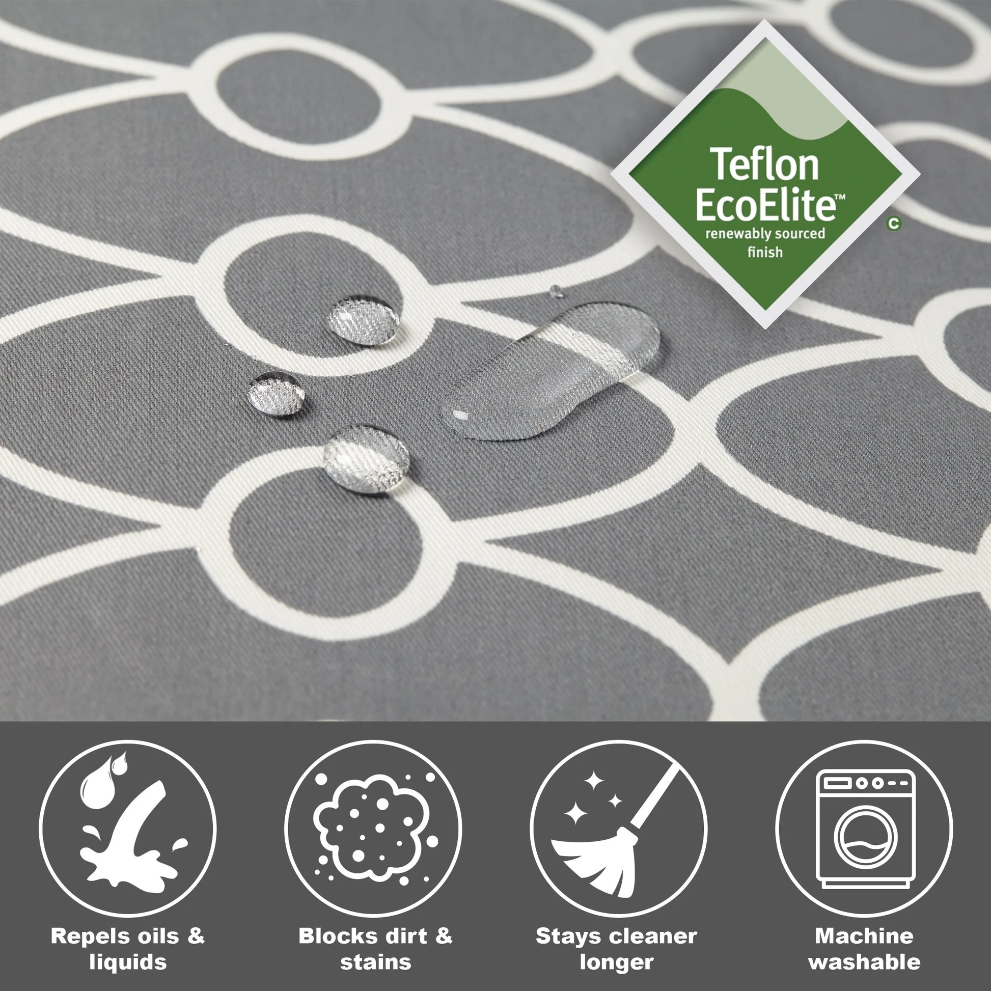 Midwest Homes for Pets 36" Dog Crate Cover in Gray Geometric Pattern