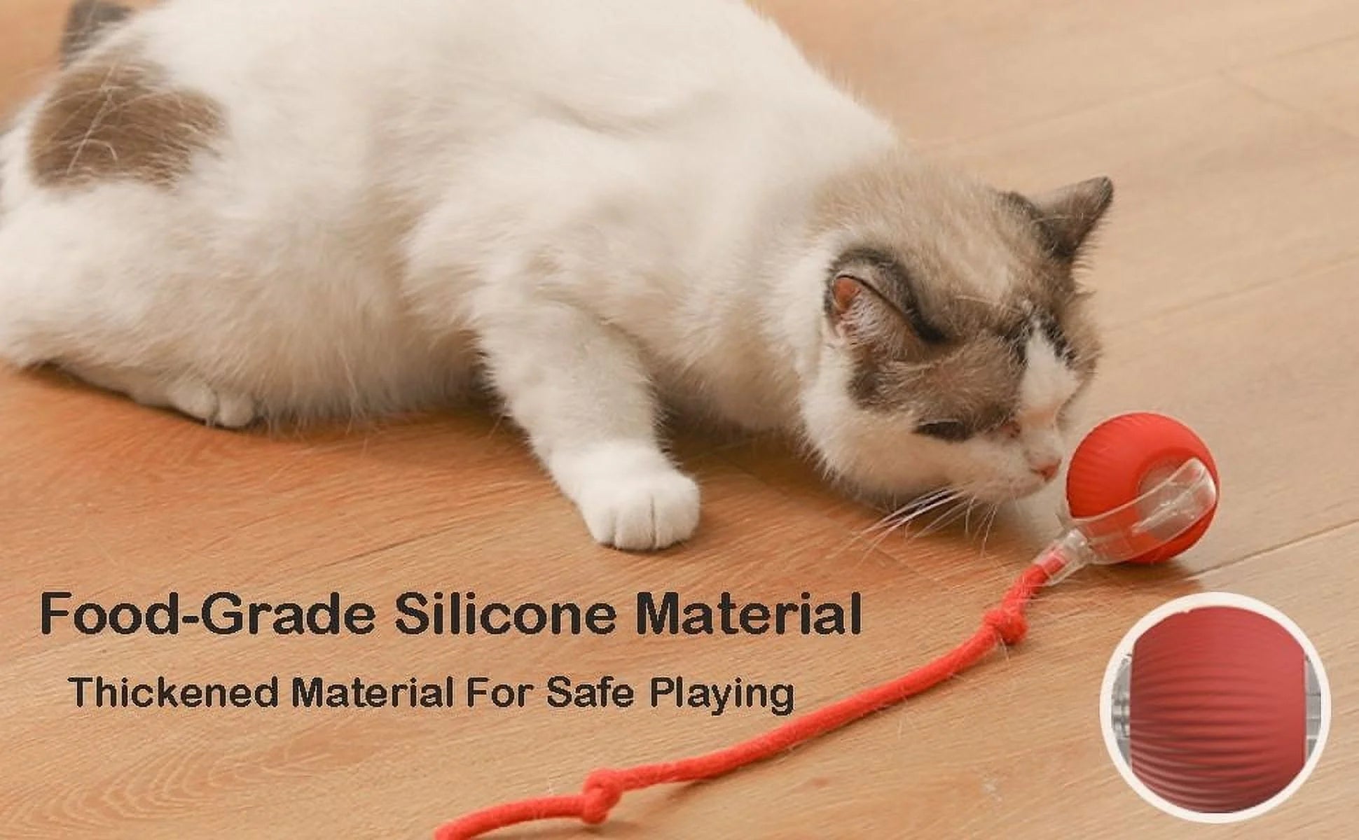 Upgraded Interactive Cat Toy Ball - Smart Self-Rolling Automatic Pet Ball for Indoor Cats and Kittens