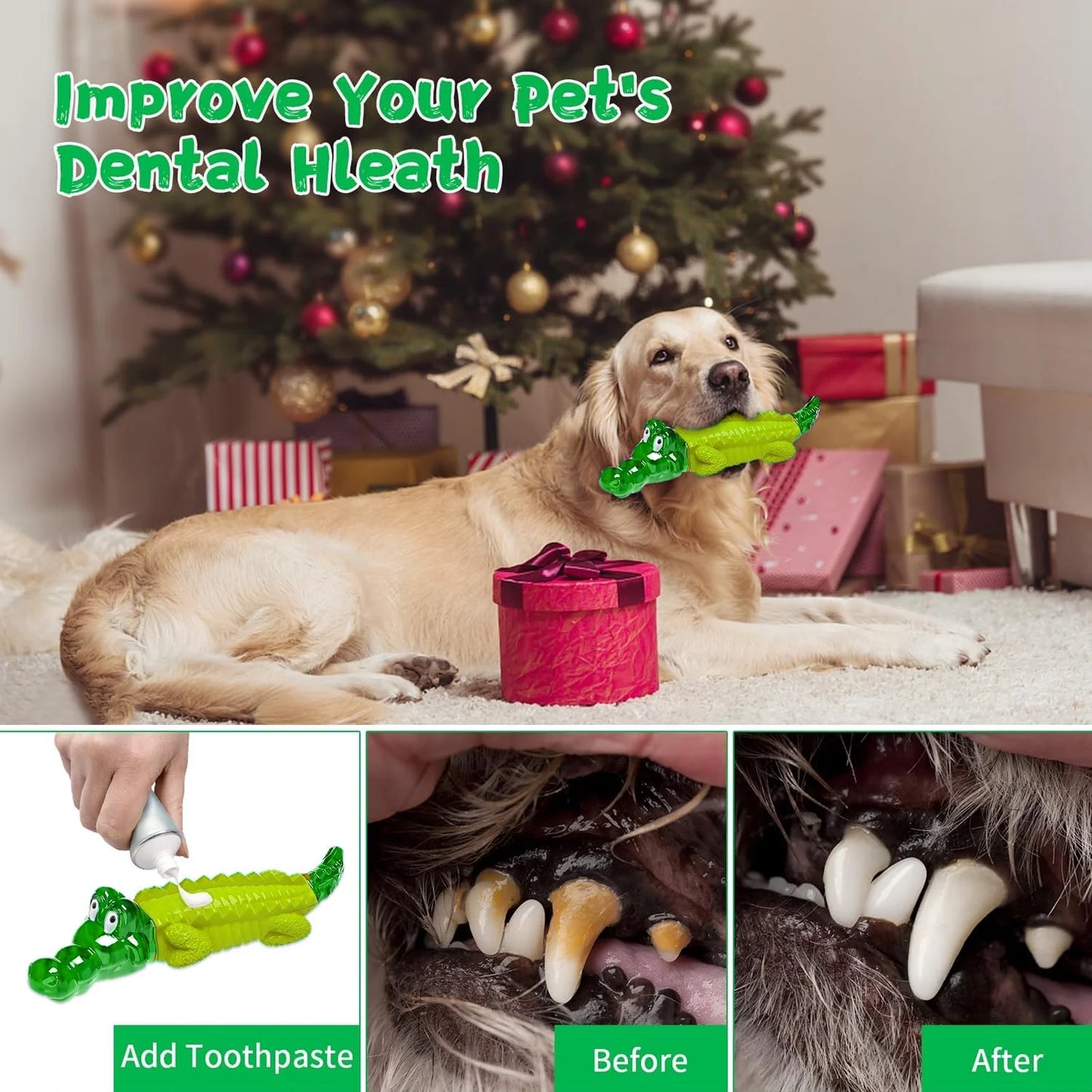 Durable Dog Chew Toys for Aggressive Chewers - Heavy Duty Indestructible Toys for All Dog Breeds and Sizes