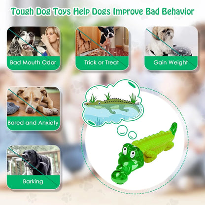 Durable Dog Chew Toys for Aggressive Chewers - Heavy Duty Indestructible Toys for All Dog Breeds and Sizes
