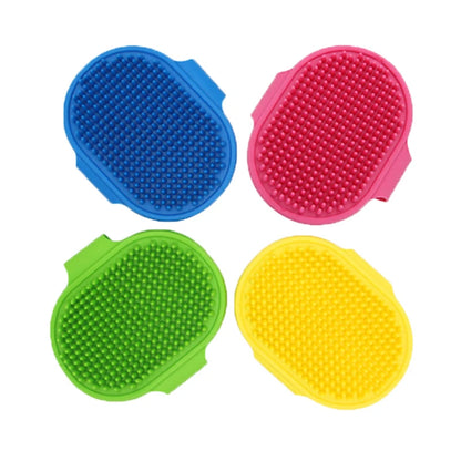 Professional Rubber Grooming Brush for Dogs and Cats - Bathing and Massage Glove for Effective Fur Removal