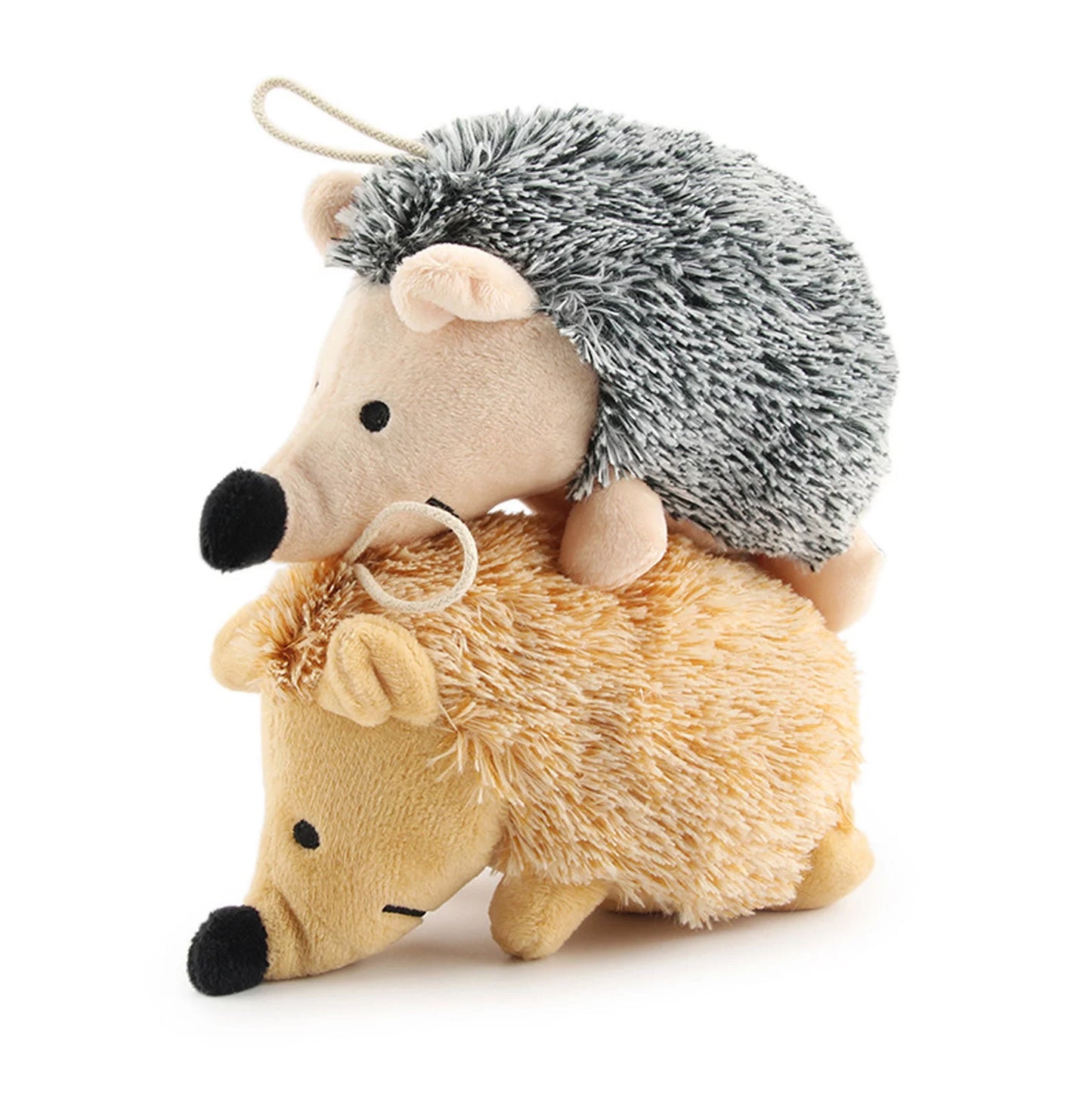 Soft Plush Squeaky Hedgehog Dog Toy - Ideal for Biting, Training, and Playtime for Puppies and Dogs