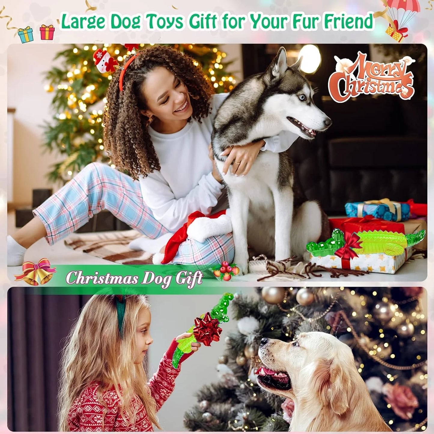 Durable Dog Chew Toys for Aggressive Chewers - Heavy Duty Indestructible Toys for All Dog Breeds and Sizes